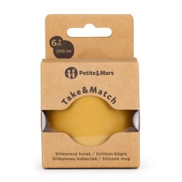 Petite&Mars - Silicone mug TAKE&MATCH 6m+ - Intense-Ochre