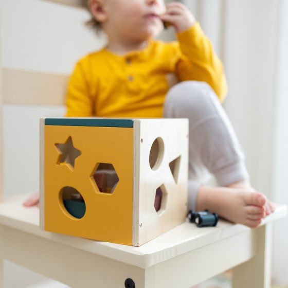 Petite&Mars - Boîte à formes en bois Gravity - Wood of Mars