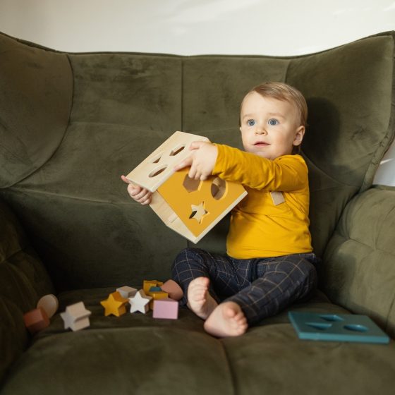 Petite&Mars - Boîte à formes en bois Gravity - Wood of Mars