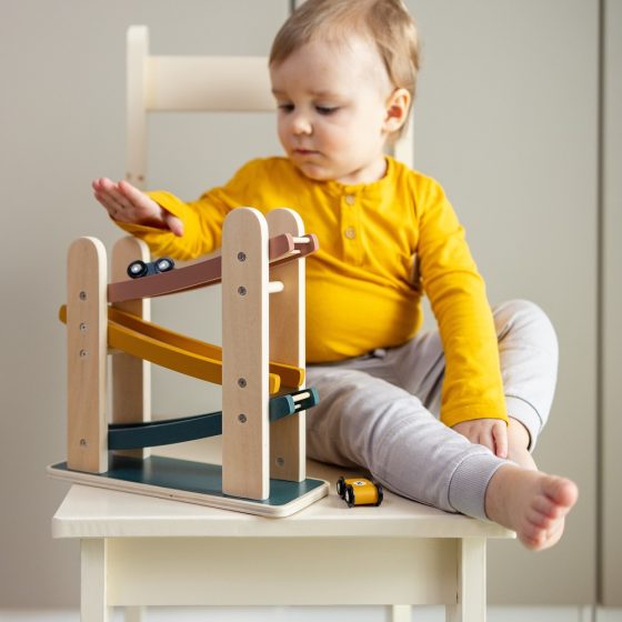 Petite&Mars - Rampe de course en bois Milky Way - Wood of Mars