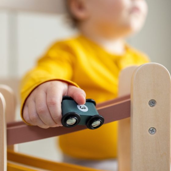 Petite&Mars - Wooden toy racetrack Milky Way Wood of Mars 18m+