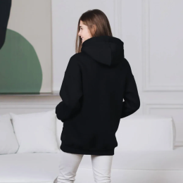 Love and Carry Hoodie oversize maternité et allaitement – Noir