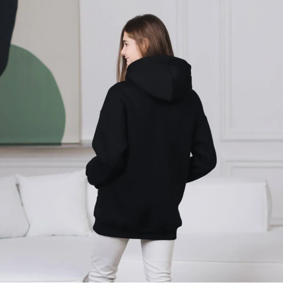 Love and Carry Oversized Maternity and Nursing Hoodie – Black