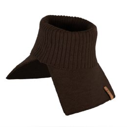 Fun2BeMum Couvre-cou pour enfant en laine mérinos - Chocolate (marrons)