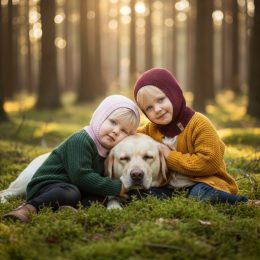 Fun2BeMum Merino woo Baby Balaclava for Kids - Pink