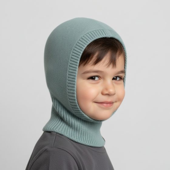 Fun2BeMum Cagoule enfant en laine mérinos Fun2bemum