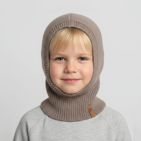 Fun2BeMum Cagoule enfant en laine mérinos Fun2bemum