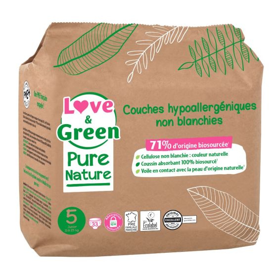 Love and Green Couches, Pure Nature, Taille 5 x 33 Love and Green