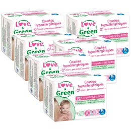 Love and Green Pack 6x40 disposable Nappies size 5 (11 to 25 kg) Love and Green