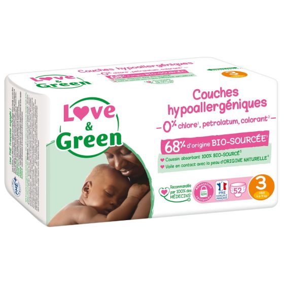 Love and Green disposable diapers size 3 (4 to 9 kg) Love and Green