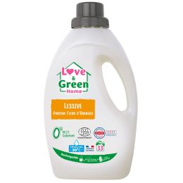 Love and Green Ecological Laundry Detergent Orange Blossom Scent - 1.5L Love and Green