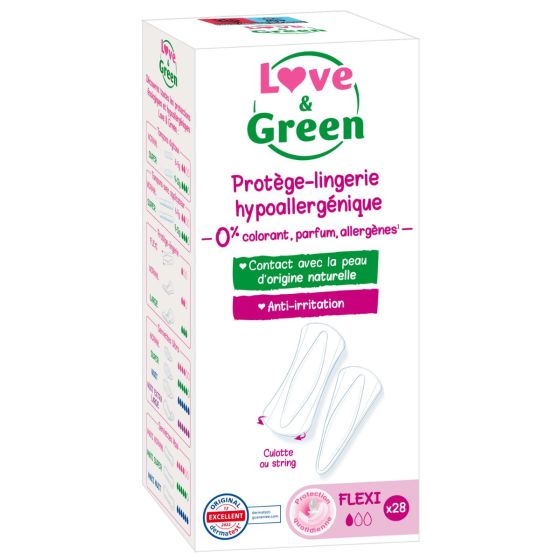 Love and Green Hypoallergenic Flexi Pads x28 Love and Green
