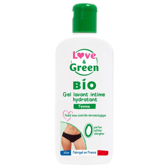 Love and Green Gel Lavant Intime Hydratant Bio 200ml Love and Green