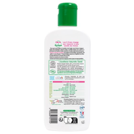 Love and Green Gel Lavant Intime Hydratant Bio 200ml Love and Green