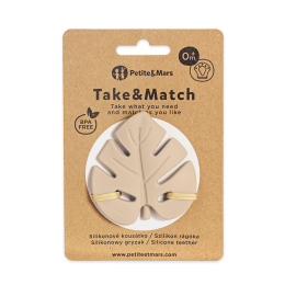Petite&Mars - Silicone teether TAKE&MATCH 6m+ - Desert-Sand