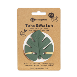 Petite&Mars - Silicone teether TAKE&MATCH 6m+ - Misty-Green