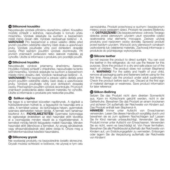 Petite&Mars - Silicone teether TAKE&MATCH 6m+