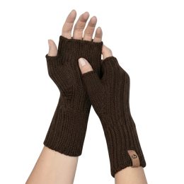 Fun2BeMum Women's Merino Wool Mittens - Chocolate (marrons)