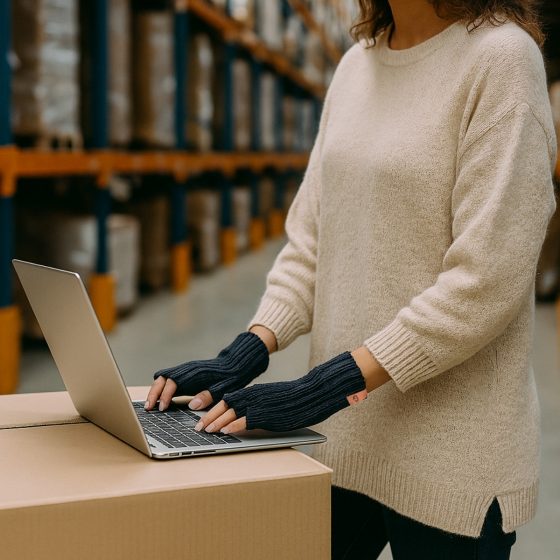 Fun2BeMum Mitaine en laine mérinos pour femme