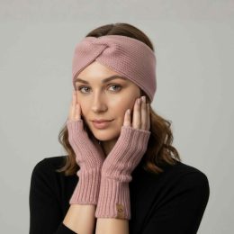 Fun2BeMum Women's Merino Wool Mittens - Pink