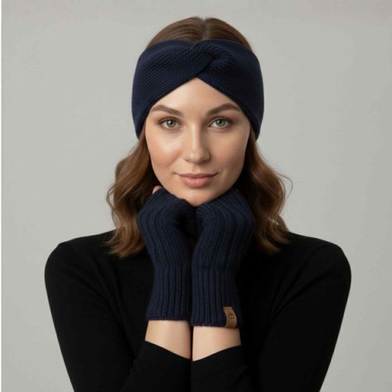 Fun2BeMum Bandeau en laine mérinos pour femme