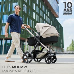 Kinderkraft MOOV 2 EVA Poussette Trio - Système de voyage citadin de la naissance Kinderkraft