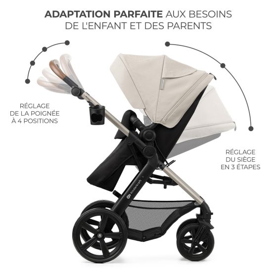 Kinderkraft MOOV 2 EVA Poussette Trio - Système de voyage citadin de la naissance Kinderkraft
