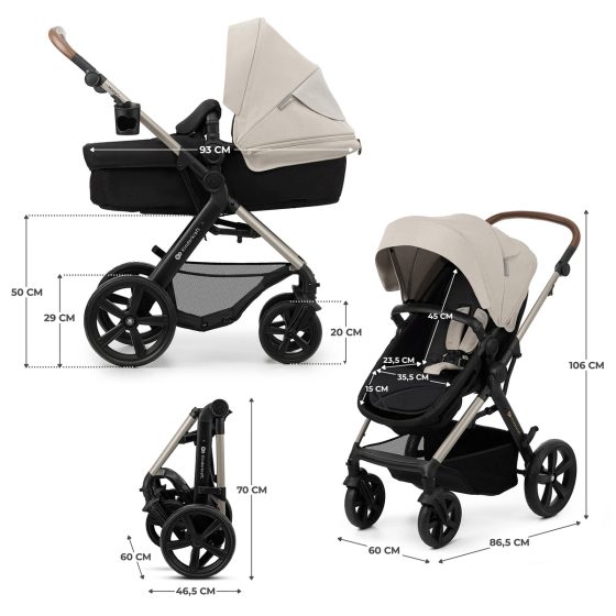 Kinderkraft MOOV 2 EVA Travel System 3in1