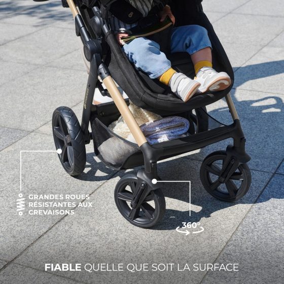 Kinderkraft MOOV 2 EVA Poussette Trio - Système de voyage citadin de la naissance Kinderkraft