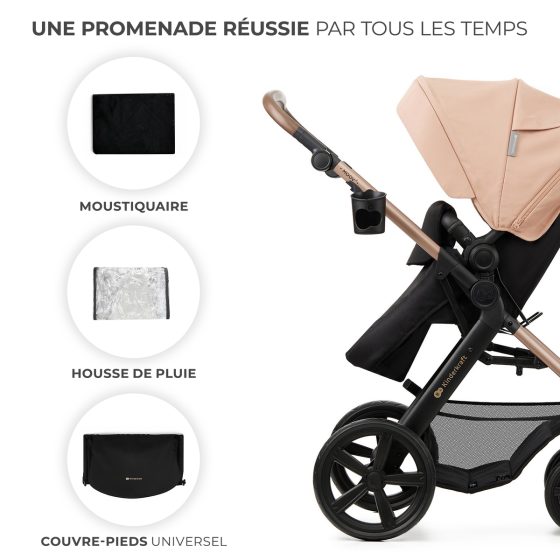 Kinderkraft MOOV 2 EVA Poussette Trio - Système de voyage citadin de la naissance Kinderkraft