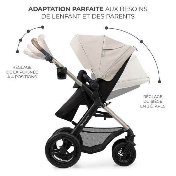 Kinderkraft MOOV 2 AIR Poussette Trio - Système de voyage de la naissance Kinderkraft