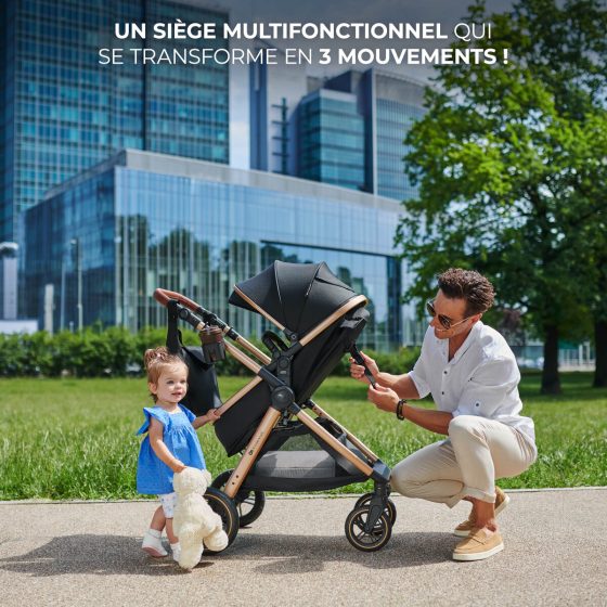 KinderKraft ESME PRO Poussette multifonctionnelle 3en1 Kinderkraft