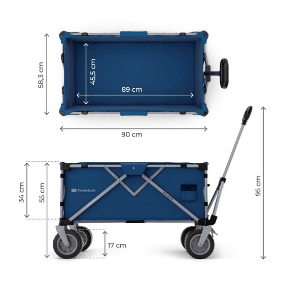 KinderKraft ROLLSTER Foldable Transport Wagon