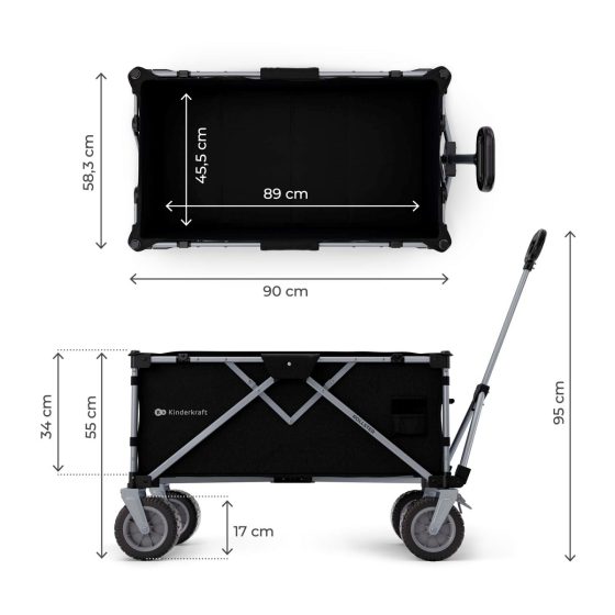 KinderKraft ROLLSTER Foldable Transport Wagon