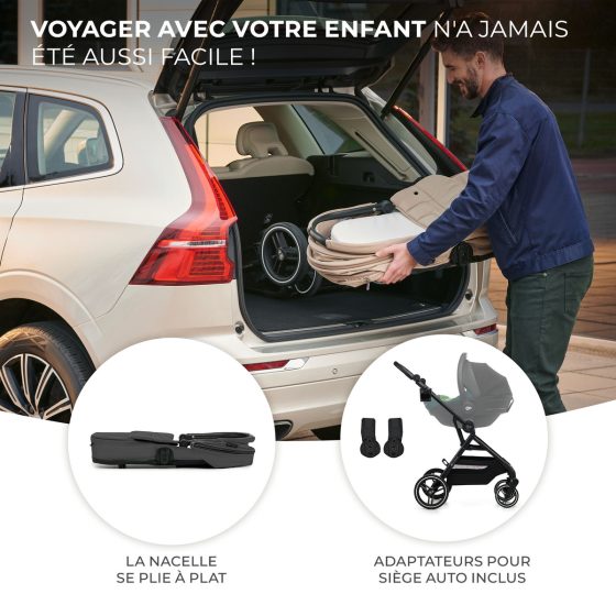 KinderKraft YOXI Duo Poussette 2 en 1