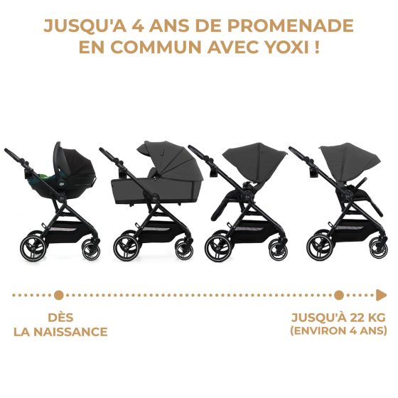 KinderKraft YOXI Duo Poussette 2 en 1