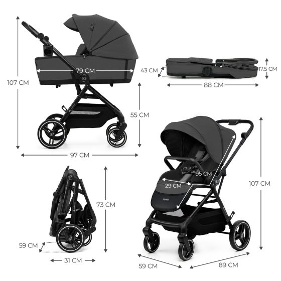 KinderKraft YOXI Duo Poussette 2 en 1