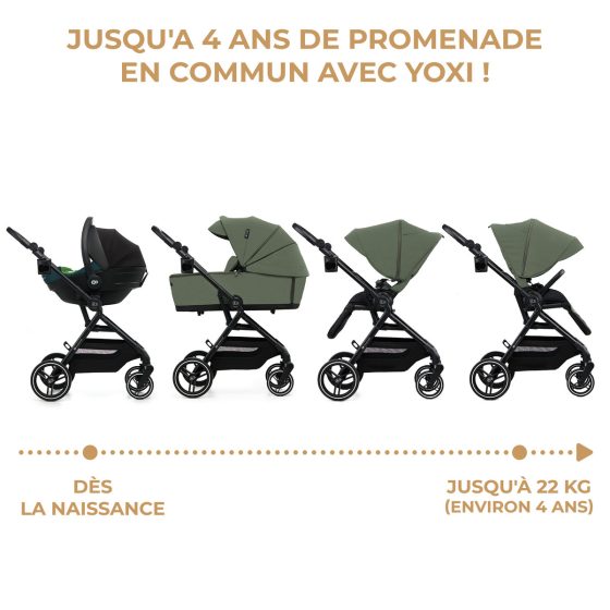 KinderKraft YOXI Duo Poussette 2 en 1