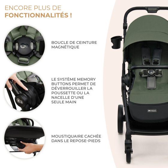 KinderKraft YOXI Duo Poussette 2 en 1