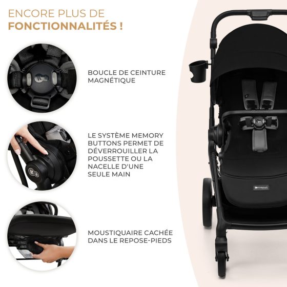 KinderKraft YOXI Duo Poussette 2 en 1