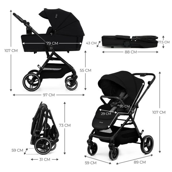 KinderKraft YOXI Duo Poussette 2 en 1