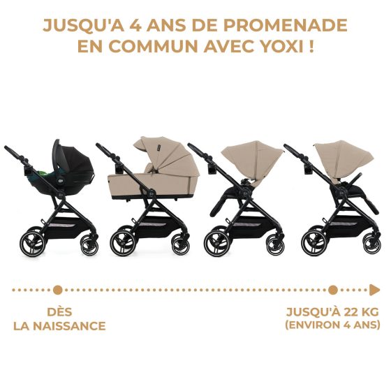 KinderKraft YOXI Duo Poussette 2 en 1