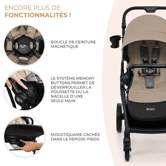 KinderKraft YOXI Duo Poussette 2 en 1