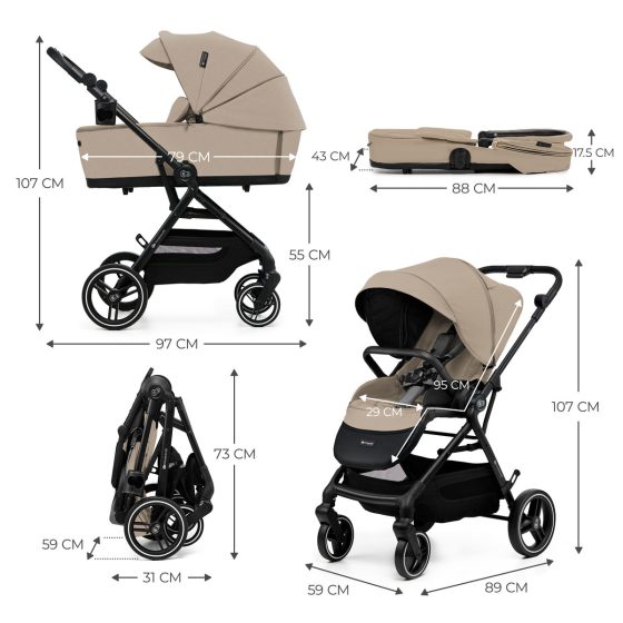 KinderKraft YOXI Duo Poussette 2 en 1