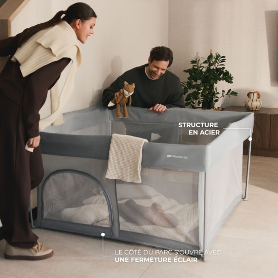 Kinderkraft ZIKI Playpen For Babies Up To 4 Years