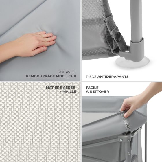 Kinderkraft ZIKI Playpen For Babies Up To 4 Years