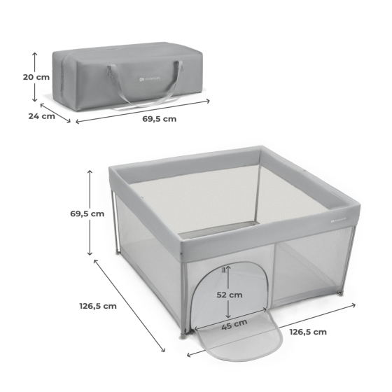 Kinderkraft ZIKI Parc bébé pliable jusqu'à 4 ans Kinderkraft