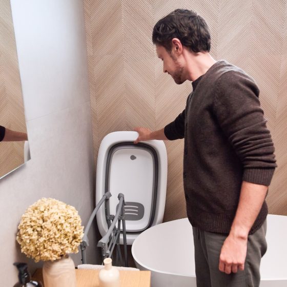 KinderKraft BUBBLY Baignoire avec table à langer pliables Kinderkraft