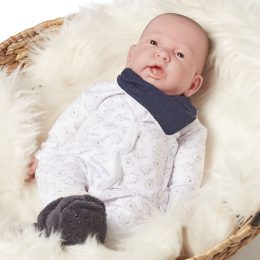 Newbord doll 50cm 1,2 kg - with swing arms and legs