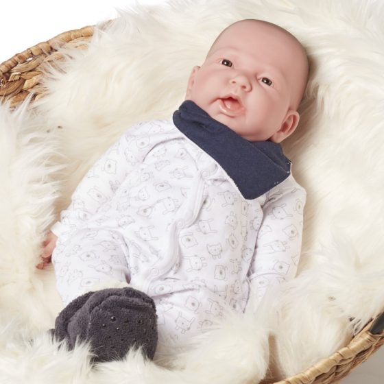 Newbord doll 50cm 1,2 kg - with swing arms and legs